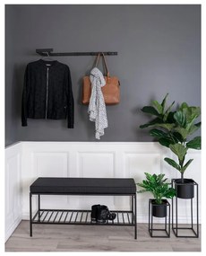 Fekete fém fali fogas Trento – House Nordic
