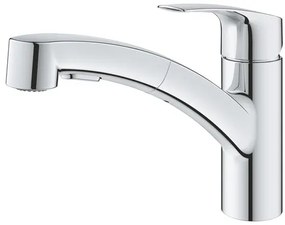 Mosogató csaptelep GROHE Eurosmart kihúzható zuhannyal, 2 áram króm 30305001
