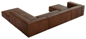 Konyakbarna bőr sarokkanapé (jobb oldali) Madame – Windsor &amp; Co Sofas