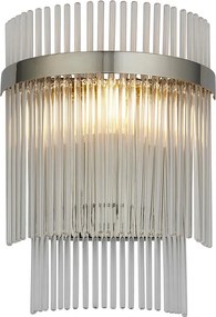 Endon glamour modern fali lámpa marietta nikkel átlátszó end104114