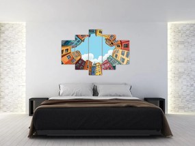 Kép - Házak között (150x105 cm)