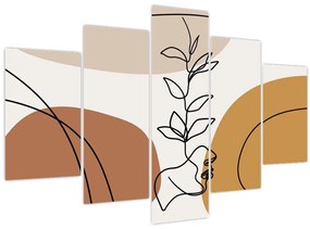 Kép - Boho formák (150x105 cm)