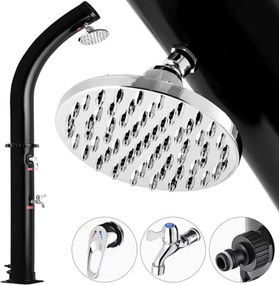 BOW napelemes zuhanyzó, 20l, fekete Monzana