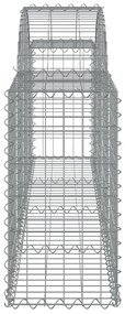 25 db íves horganyzott vas gabion kosár 200x30x60/80 cm