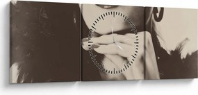 Kép - Vintage fotó egy nőről (órával) (90x30 cm)