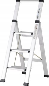 Háztartási létra 3 lépcsős alumínium összecsukható Slim Space Lemar 030103