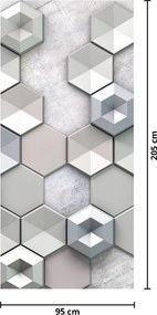 Fotótapéta ajtóra - 3D absztrakció (95x205cm)