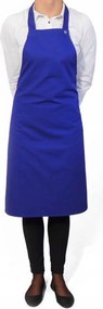 Szakács kötény kék állítható, zsebes