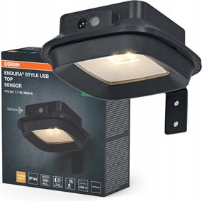 Kerti fali lámpa Led Alkonyat mozgásérzékelő 1.7W 3000K IP44 Endura