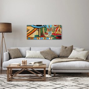 Egyiptomi motívumú kép (120x50 cm)