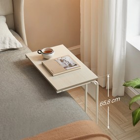 C-alakú kerekes oldalasztal 55x34x66cm bézs