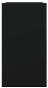 fekete szerelt fa cipőszekrény 80 x 34 x 63 cm