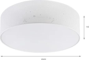 BRILAGI - SIRIJA MODERN mennyezeti lámpa, 4xE27/60W/230V, átmérő 45 cm, fehér