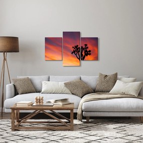 Naplemente egy fa sziluettje felett (90x60 cm)