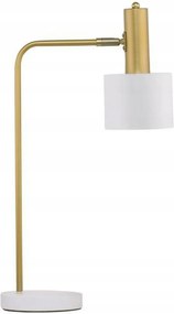 Nova Luce asztali lĂĄmpa Paz arany fĂ©m fehĂ©r fĂ©m ernyĆ fehĂ©r foglalat E27