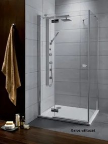 Radaway Almatea KDJ aszimmetrikus zuhanykabin 100x80 jobbos barna