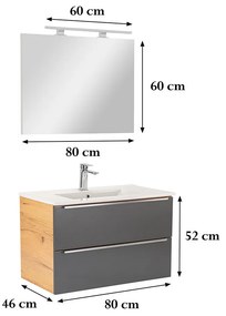 Vario Trim 80 Fürdőszoba komplett szekrény