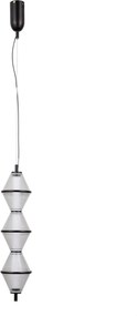 Italux modern függeszték fuente matt fekete átlátszó itxpnd-34395-3v-bk
