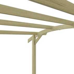 Kerti pergola impregnált fenyőfalécekből 180 x 197 x 210 cm