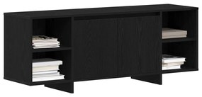 TV állvány - Fekete tölgy - 120x30x40.5 cm - Műmárványból készült
