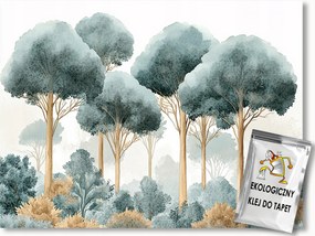 Fotótapéta Flizelina Grafika Természet Tájkép Erdő Fák Ősz 254x184 ragasztó