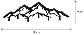 Fali akasztó 25x80 cm hegyek