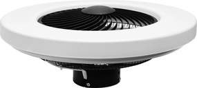 Toolight Szerszámlámpa, LED mennyezeti lámpa ventilátorral APP1552-C, fekete-fehér, OSW-05181