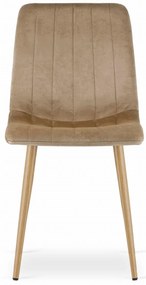 Barna bársony szék LAVA