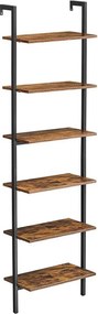 NAVARO könyvespolc barna/fekete