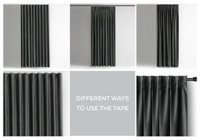 Szürke bársony dimout (részleges sötétítő) függöny 140x270 cm – Restilo