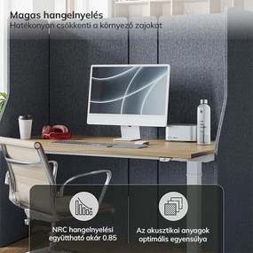 akusztikus falpanel SADIE Carbon Fog 260/145 cm