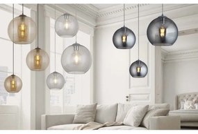 Searchlight - Csillár zsinóron BALL 1xE27/60W/230V fekete