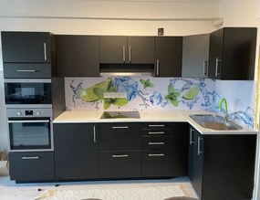 Wallplex falburkoló konyhapanel Lime és jég (Méret: Kicsi 60x120)