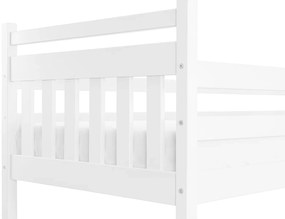 Wilsondo PETRA 5 emeletes ágy pótággyal - fehér Méret: 200x90