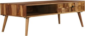 vidaXL tömör akácfából dohányzóasztal mézszínű felülettel 110x50x37 cm