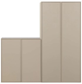 Krémszínű borovi fenyő moduláris szekrény 200x220 cm Daily – vtwonen