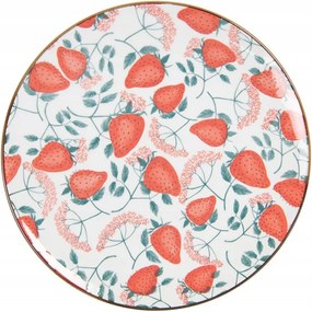 Ebédlő tányér eperrel Redstraw 26x2 cm