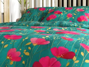 Pamut ágyneműhuzat VIVIDELLE POLY zöld Ágyneműhuzat mérete: 70 x 90 cm | 140 x 200 cm