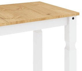 Corona fehér tömör fenyőfa ebédlőasztal 112 x 60 x 75 cm