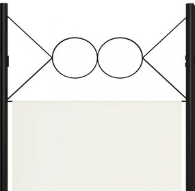krémfehér 4 paneles paraván 160 x 180 cm