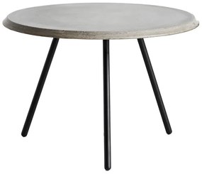 Dohányzóasztal "Sorround", 14 változat - Woud Variáns: Ø 60 cm - beton | fekete lábak (44 cm)
