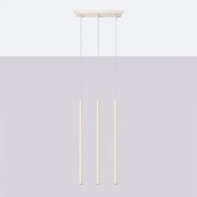 Sollux SL.1514 - Csillár zsinóron PASTELO 3xG9/8W/230V krémes