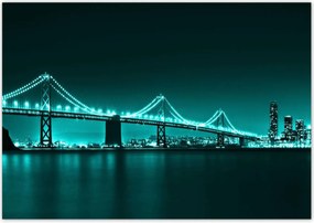 Poszterek 100x70 Türkiz kilátás híd