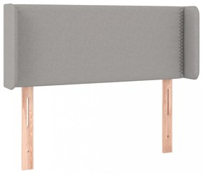 világosszürke szövet fejtámla 93x16x78/88 cm