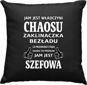 Káosz ura párna – Fekete