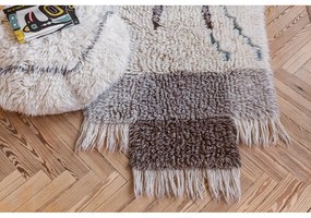 Fehér gyapjú puff Berber Soul – Lorena Canals