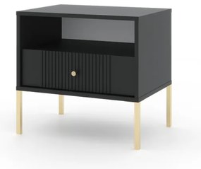 Éjjeliszekrény Fekete Színben. ISEO IS06