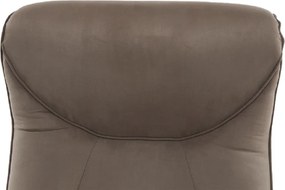Mechanikusan állítható pihenő fotel, szürkés barna textil, SUAREZ