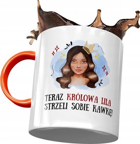 Narancssárga Bögre Lili Barátnő Feleség Ajándék Nyomtatott Fotóval