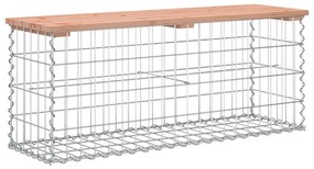tömör duglászfenyő gabion kerti pad 103x31,5x42 cm